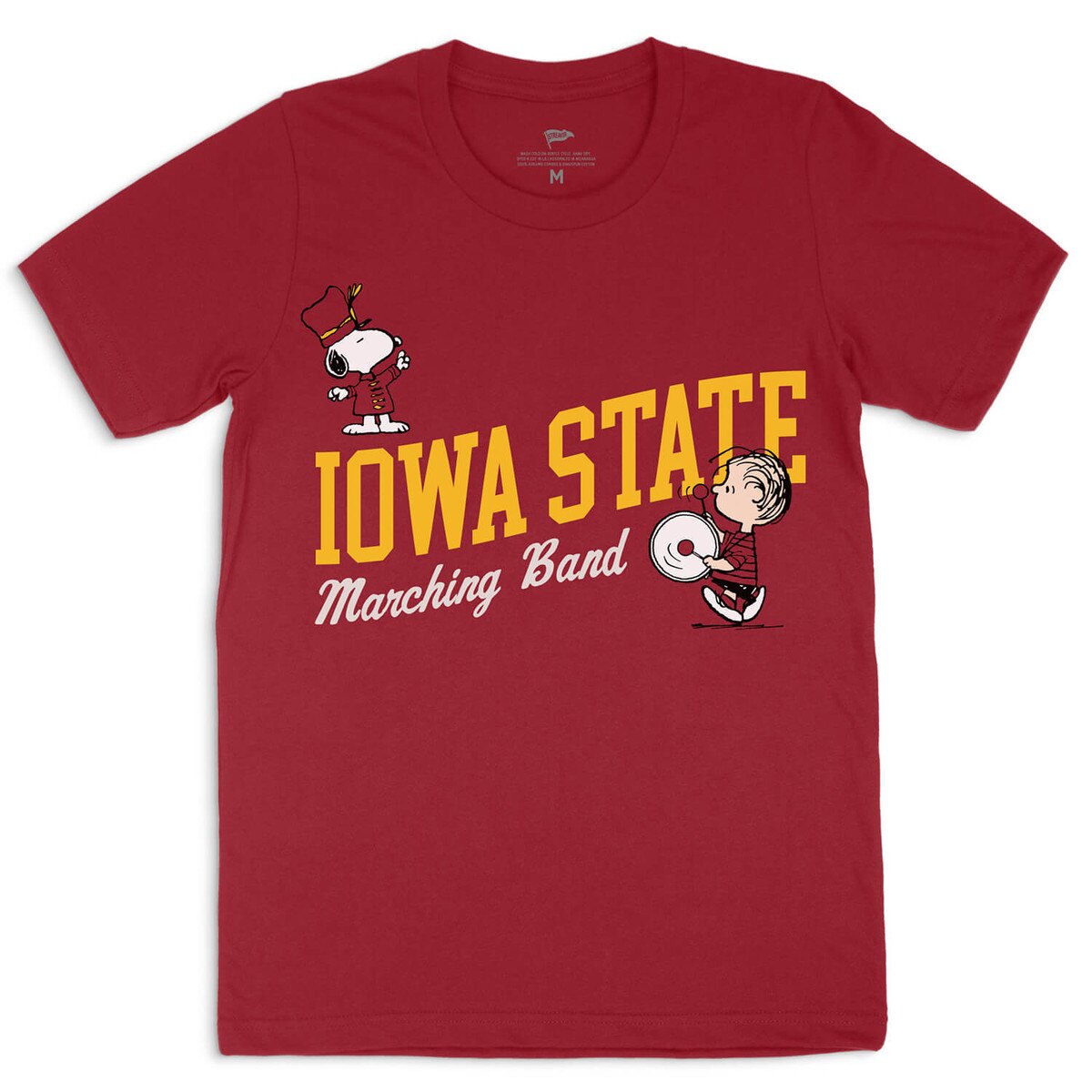 Peanuts X Iowa State Marching Band Cardinal Snoopy Conductor Short Sleeve T-Shirt vendor image